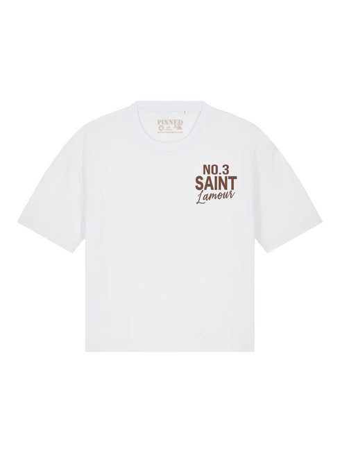 Boxy T-shirt Saint L'amour Mocca Velvet Chest